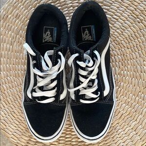 Black and White Sneakers by Vans size 10.5 men - Very good condition